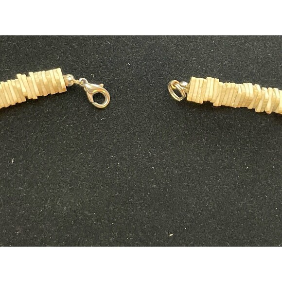 Lot 2 Puka Shell Necklaces 16" Surfer Hawaiian Chunky Boho Natural Shells VTG - Picture 5 of 14